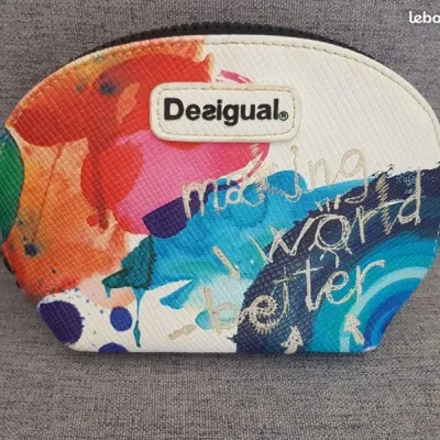 Desigual, petite pochette multicolore